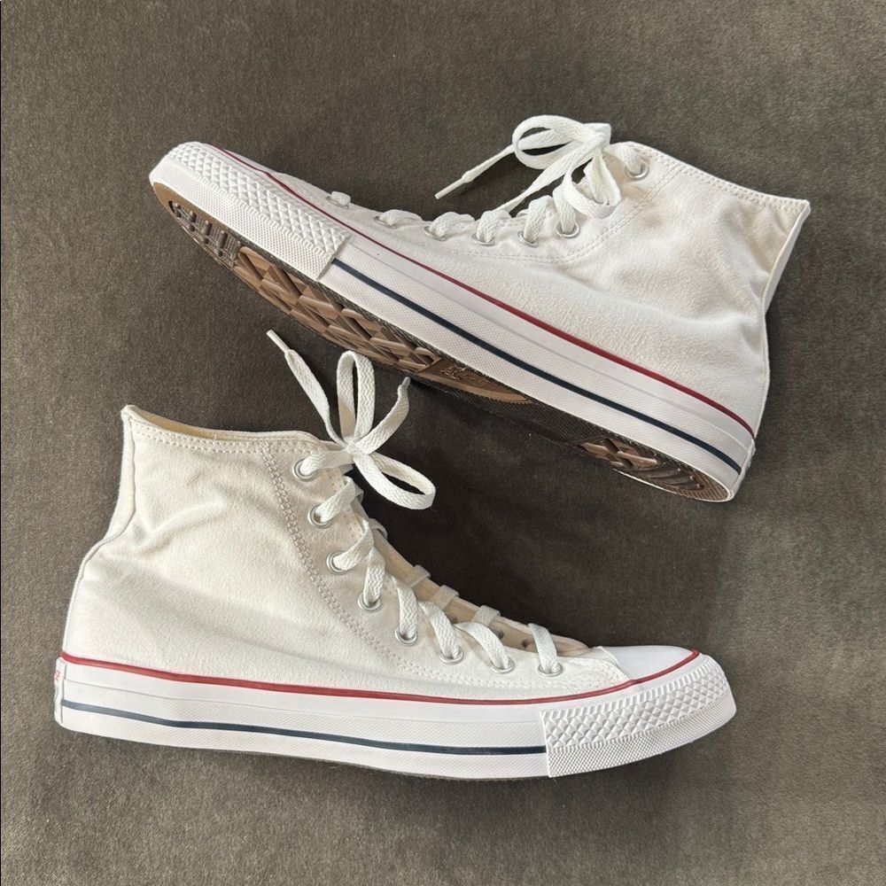 Men’s Converse Chuck Taylor All Stars White High Top Shoes Size 11.5 NEW Unisex - Picture 2 of 10